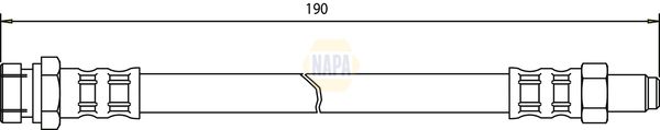 Napa NBH1271 Brake Hose - 1