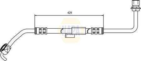 Napa NBH1272 Brake Hose - 1