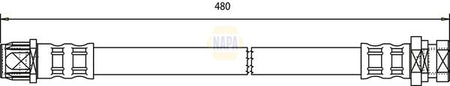 Napa NBH1273 Brake Hose - 1