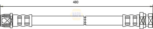 Napa NBH1273 Brake Hose - 1