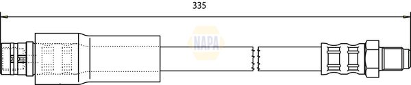 Napa NBH1274 Brake Hose - 1