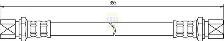 Napa NBH1277 Brake Hose - 1