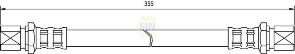 Napa NBH1277 Brake Hose - 1