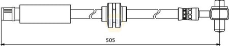 Napa NBH1279 Brake Hose - 1