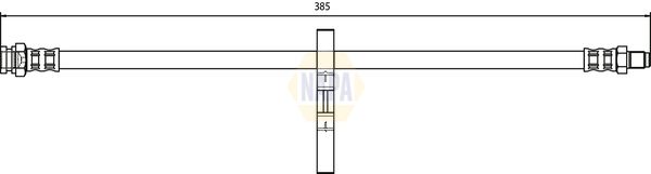 Napa NBH1281 Brake Hose - 1
