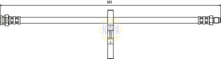 Napa NBH1281 Brake Hose - 1