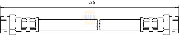 Napa NBH1284 Brake Hose - 1