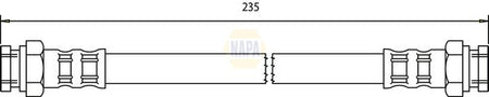 Napa NBH1284 Brake Hose - 1
