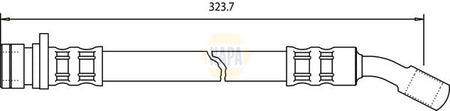 Napa NBH1285 Brake Hose - 1
