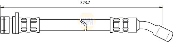 Napa NBH1285 Brake Hose - 1