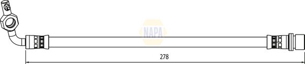 Napa NBH1287 Brake Hose - 1