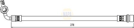 Napa NBH1287 Brake Hose - 1
