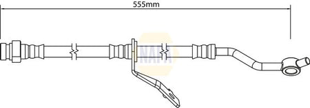 Napa NBH1291 Brake Hose - 1