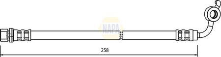 Napa NBH1293 Brake Hose - 1