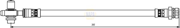 Napa NBH1297 Brake Hose - 1