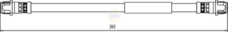 Napa NBH1298 Brake Hose - 1