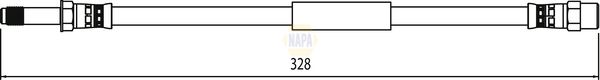 Napa NBH1299 Brake Hose - 1