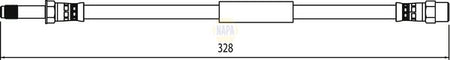 Napa NBH1299 Brake Hose - 1