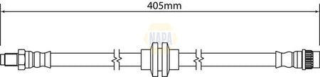 Napa NBH1302 Brake Hose - 1