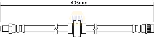 Napa NBH1302 Brake Hose - 1