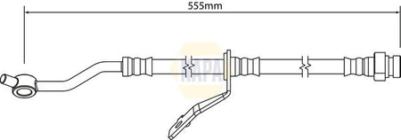Napa NBH1303 Brake Hose - 1