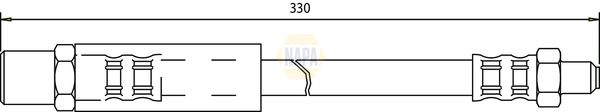 Napa NBH1304 Brake Hose - 1