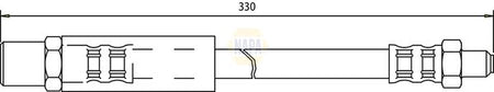 Napa NBH1304 Brake Hose - 1