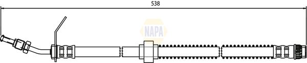 Napa NBH1306 Brake Hose - 1
