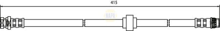 Napa NBH1308 Brake Hose - 1