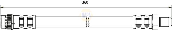 Napa NBH1311 Brake Hose - 1