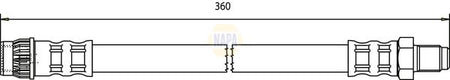 Napa NBH1311 Brake Hose - 1