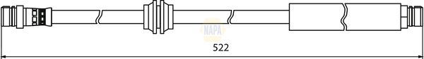Napa NBH1313 Brake Hose - 1