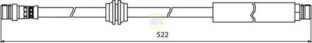 Napa NBH1313 Brake Hose - 1