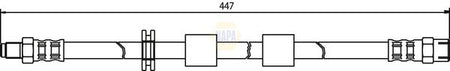 Napa NBH1316 Brake Hose - 1