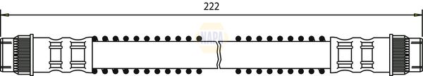 Napa NBH1318 Brake Hose - 1