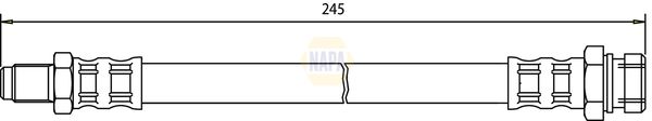 Napa NBH1319 Brake Hose - 1