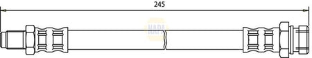 Napa NBH1319 Brake Hose - 1