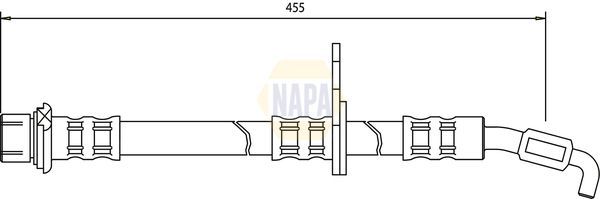 Napa NBH1326 Brake Hose - 1