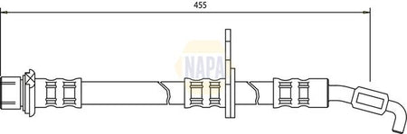 Napa NBH1326 Brake Hose - 1