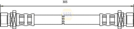 Napa NBH1327 Brake Hose - 1