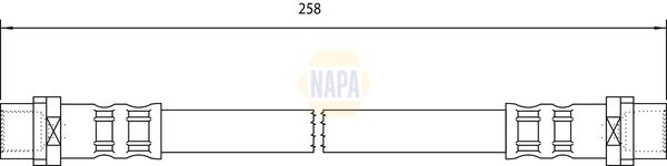 Napa NBH1328 Brake Hose - 1