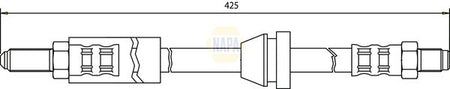 Napa NBH1333 Brake Hose - 1