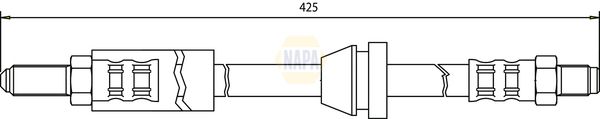 Napa NBH1333 Brake Hose - 1
