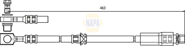 Napa NBH1335 Brake Hose - 1