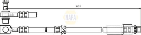 Napa NBH1335 Brake Hose - 1