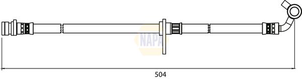 Napa NBH1336 Brake Hose - 1