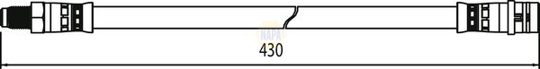 Napa NBH1337 Brake Hose - 1