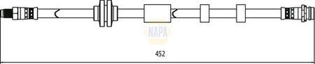 Napa NBH1339 Brake Hose - 1