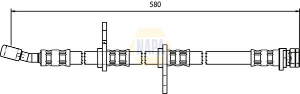Napa NBH1343 Brake Hose - 1