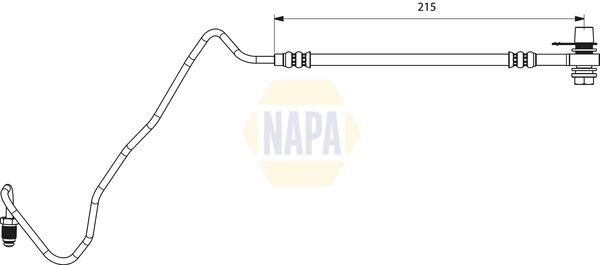 Napa NBH1345 Brake Hose - 1